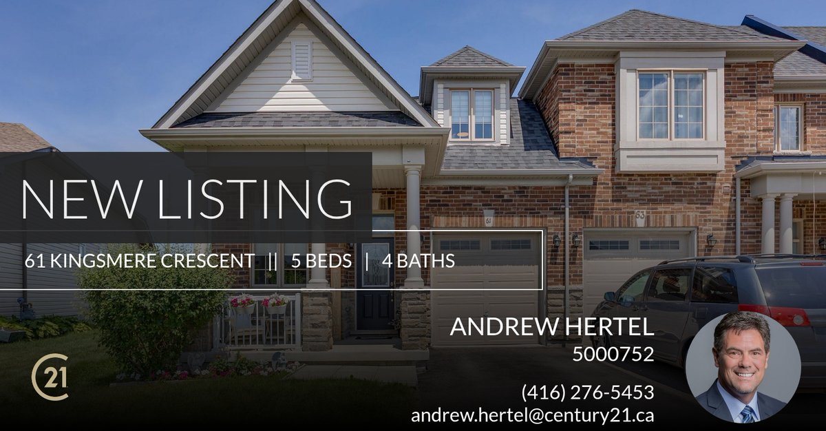 AndyHertel's tweet photo. 📍 New Listing 📍 Take a look at this fantastic new property that just hit the market located at 61 Kingsmere Crescent in New Tecumseth. Reach out here or at (416) 276-5453 for more information!<br /><br><br /><br>

Andrew Hertel -... https://t.co/w0usmehO13 https://t.co/aBBMIlNrxZ
