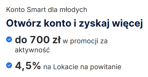milion_przed_30's tweet photo. 🛑 700zł czeka na Ciebie 💸— Dla MŁODYCH🎓

Bank Erste płaci za założenie konta dla młodych (18–25 lat). Serio. Siedemset złotych gotówką — za rzeczy, które i tak robisz każdego miesiąca.

Warunki prowadzenia konta masz lepsze niż osoby 26+:
✅ Konto 0 zł — bezwarunkowo ( 26+ muszą zrobić płatności powyżej 300zł/msc)
✅ Karta 0 zł - przy jednej płatności/msc 
✅ Wypłaty z WSZYSTKICH bankomatów w Polsce — 0 zł (osoby 26+ płacą 3 zł za każdą wypłatę z obcego bankomatu i muszą wydać 300 zł/mies. żeby konto było darmowe)

Warunki promocji są banalnie proste:
👉Zakładasz Konto Smart z kartą dla młodych 18–25 lat w Erste 
👉Rejestrujesz się w promocji 

Przez 3 miesiące spełniasz łącznie:
👉wpływ na konto min. 1 000 zł w miesiącu 
👉3 płatności BLIKiem lub kartą w miesiącu (zakupy, spożywka, Biedronka — cokolwiek, bez minimalnej kwoty) 
👉1 logowanie w miesiącu do aplikacji Erste

I tylko tyle, każdego miesiąca.

Za każdy taki miesiąc dostajesz 200 zł. 
Spełnisz warunki we wszystkich 3 miesiącach? 
Bank dopłaca jeszcze 100 zł ekstra za rzetelność. 
Razem 700 zł w kieszeni.

A do tego — 4,5% na trzymiesięcznej Lokacie powitalnej na środki do 50 000 zł. Całkiem niezły start.

Masz czas do 31 maja 2026.

Jeśli masz 18–25 lat i jeszcze tego nie ogarniasz — jedno pytanie: dlaczego nie?

Pytania? Pisz w komentarzu! 
Link do promocji w komentarzu niżej👇
#współpraca #affiliacja #reklama