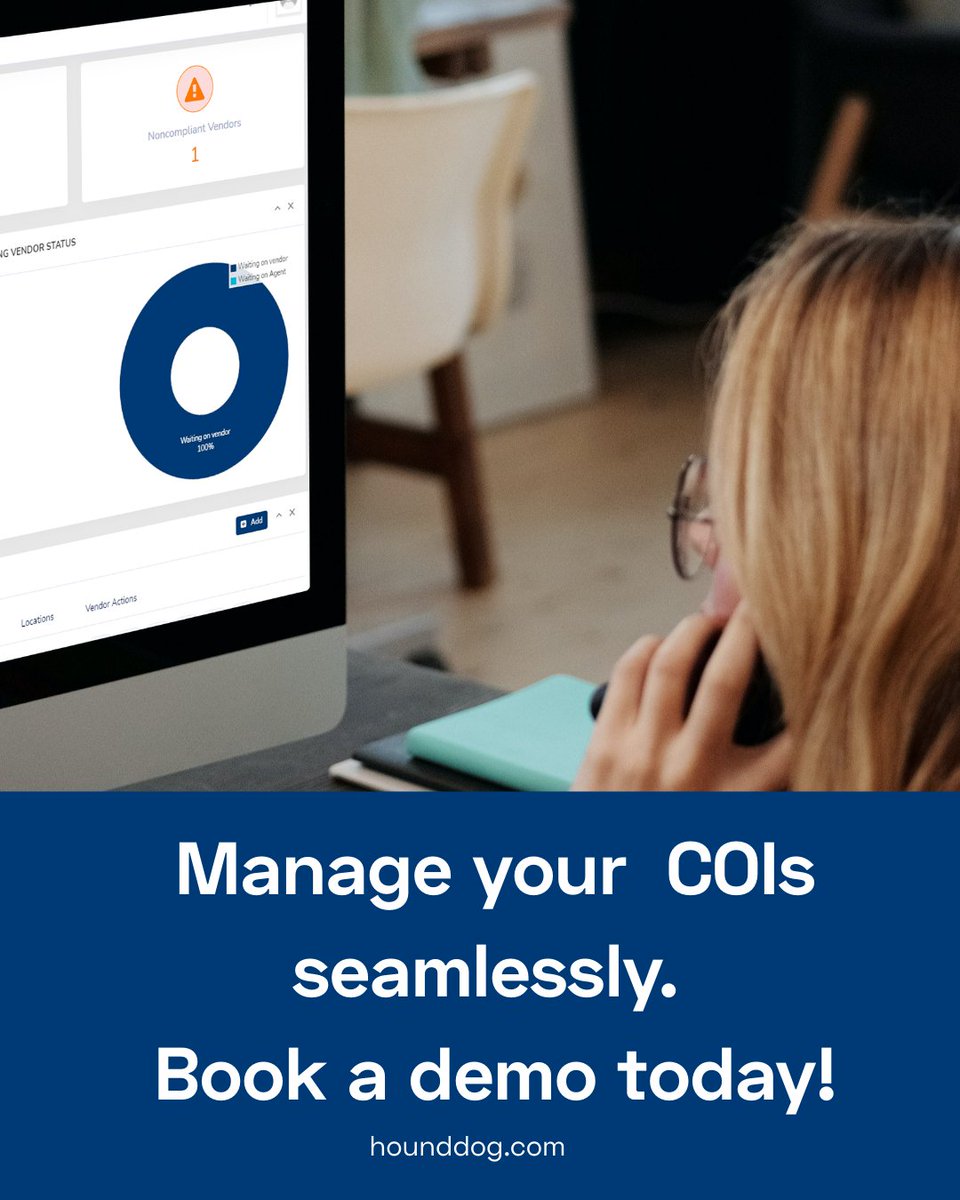 COI tracking doesn’t have to take over your day.

Stop chasing paperwork and start focusing on the work that moves your projects forward. HoundDog keeps your vendors organized, compliant, and up to date,  all in one simple dashboard.

Seamless compliance starts here. 🐶📋