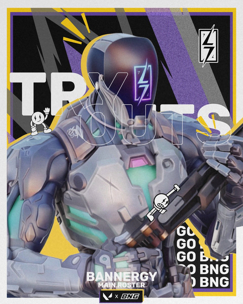 TRYOUTS ABIERTOS - BANNERGY (MAIN ROSTER)⚡️ 

🔍Estamos en búsqueda de jugadores comprometidos y con ganas de crecer competitivamente. 👀

Requisitos:
⚡︎ Experiencia competitiva  
⚡︎ Disponibilidad horaria 
⚡︎ Buena comunicación
⚡︎ Rango: Inm/Rad LAN - Inm+ NA 

¿Estás