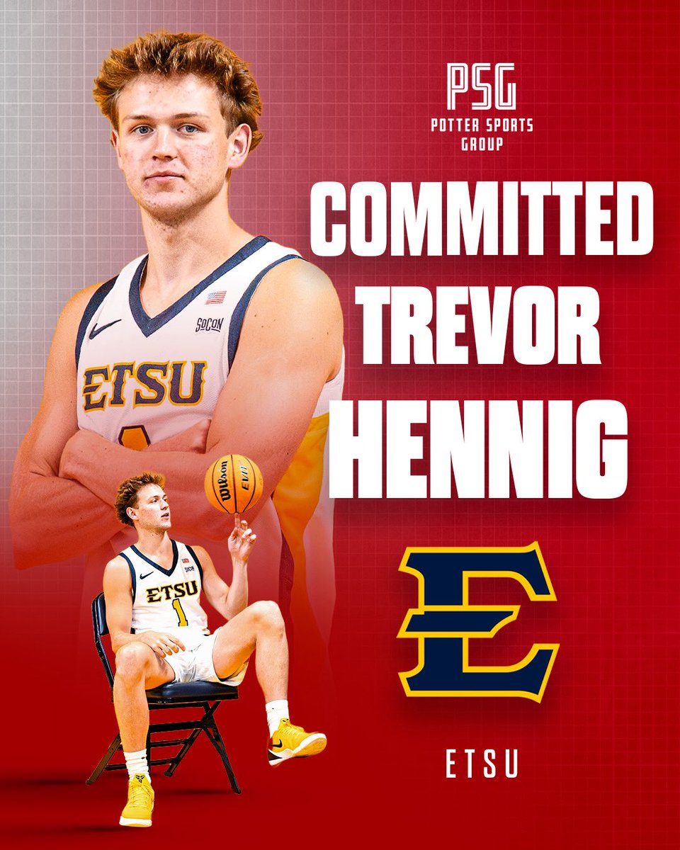 PotterSportsLLC's tweet photo. 🚨 COMMITMENT ALERT 🚨 

Trevor Henning is officially headed to ETSU! 🏀🔵

The talented guard is bringing his skills to the Buccaneers. Huge addition for the program — excited to watch him shine in Johnson City! https://t.co/IDd9mzENPn