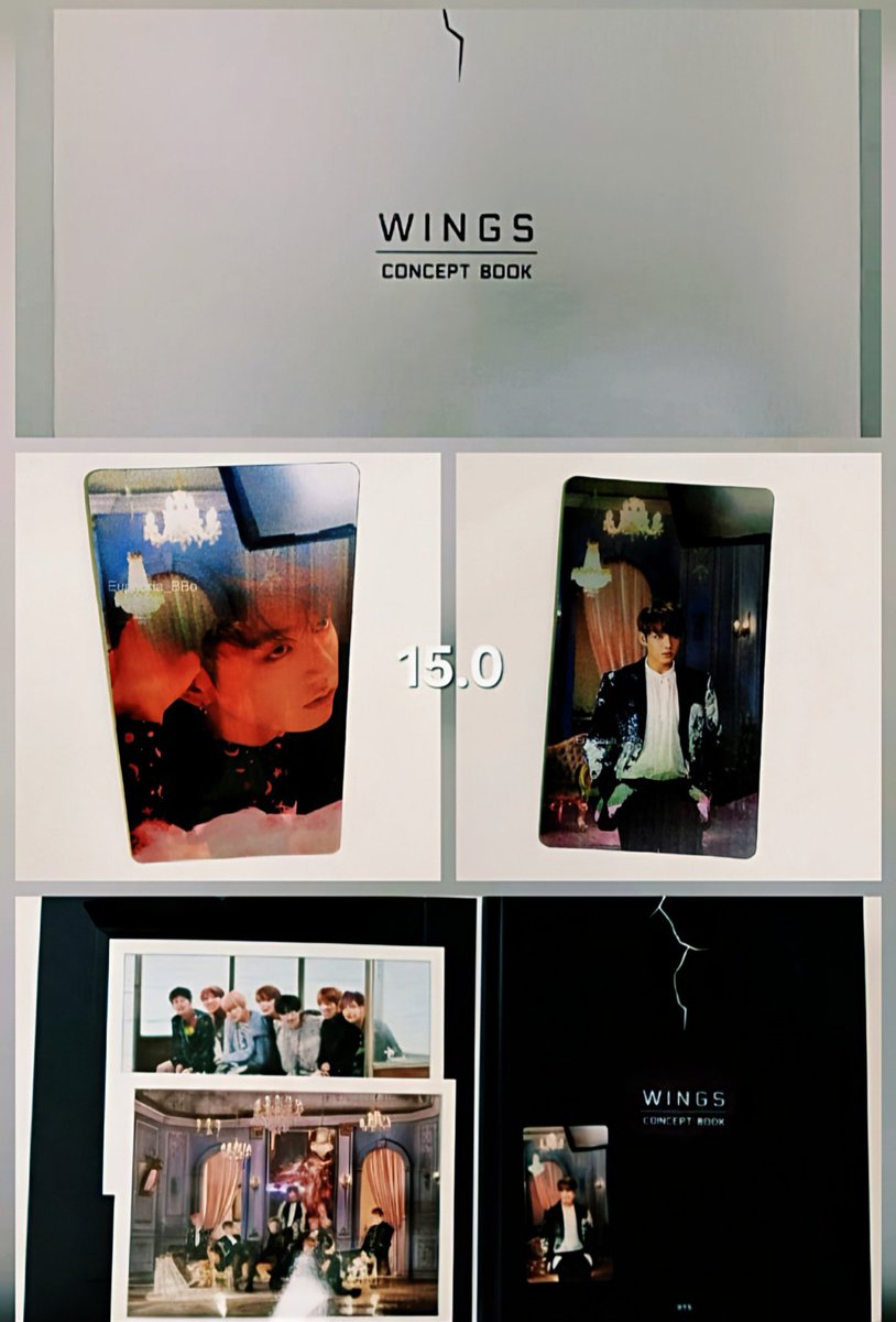 방탄소년단 윙즈 컨셉북 (정국 홀로그램 포토카드) BTS Wings Concept