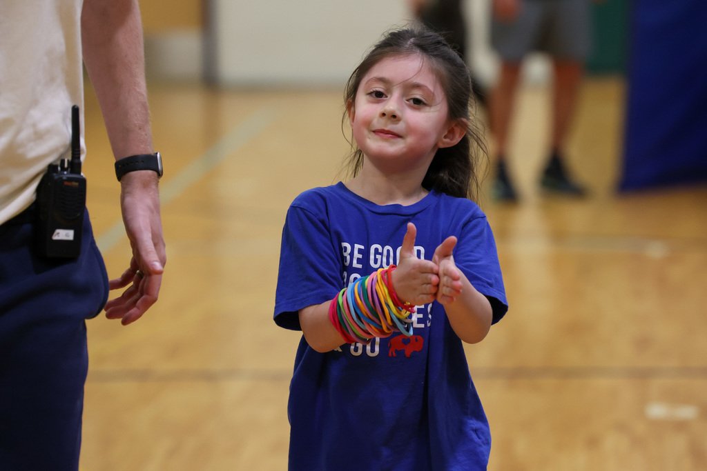 IGPrimaryEI's tweet photo. IG students had a great time in PE classes as they participated in the 3rd Annual PTA Fun Run Fundraiser this week! Students ran around the track and collected bracelets to track how many loops were completed! 👟

📸: https://t.co/eQ9jX6HNcQ https://t.co/YNBr3TUVhS