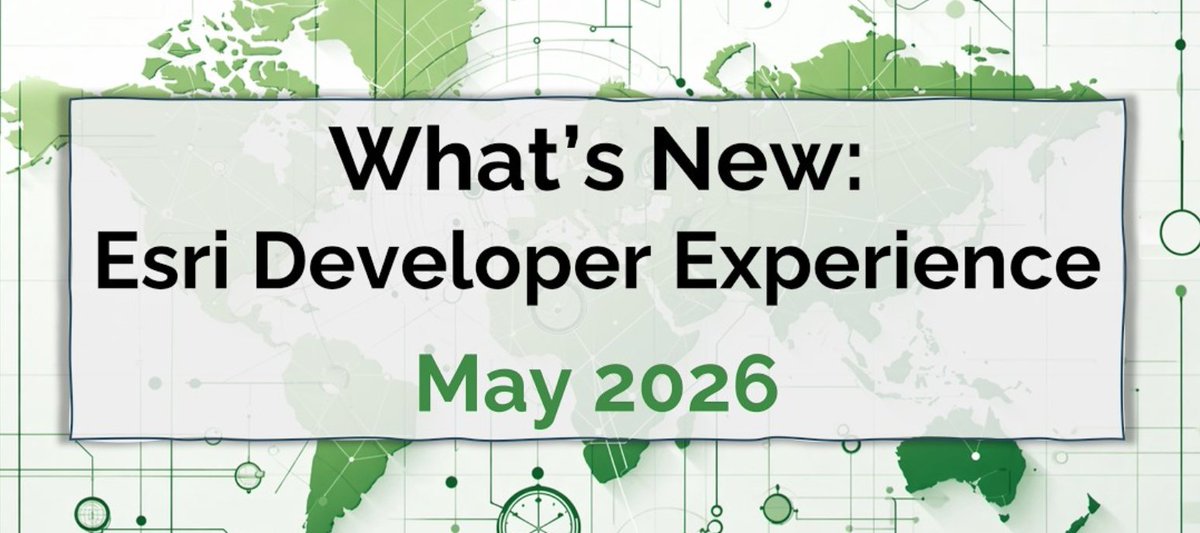Esri Developer Events tweet media