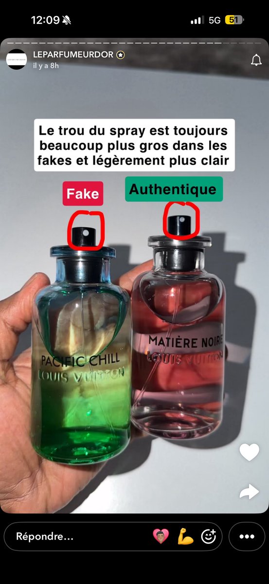 DzSamcho's tweet photo. @AbdPerfume Ecriture trop fine à mon goût et regarde ton spray s’il est comme ça https://t.co/TKsvT5bKL2
