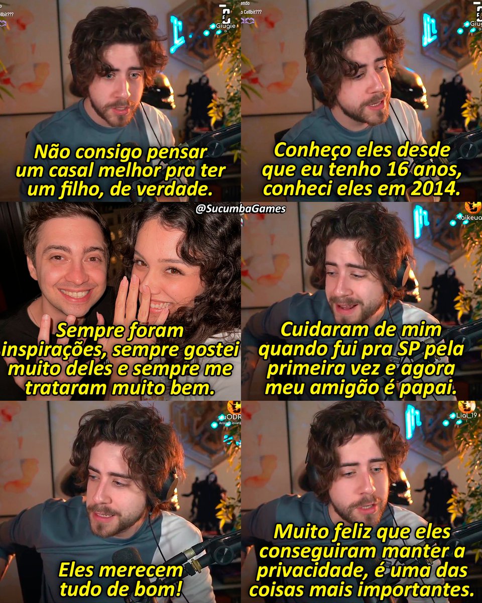 Cellbit comentou sobre Alan e Maethe terem se tornado pais.