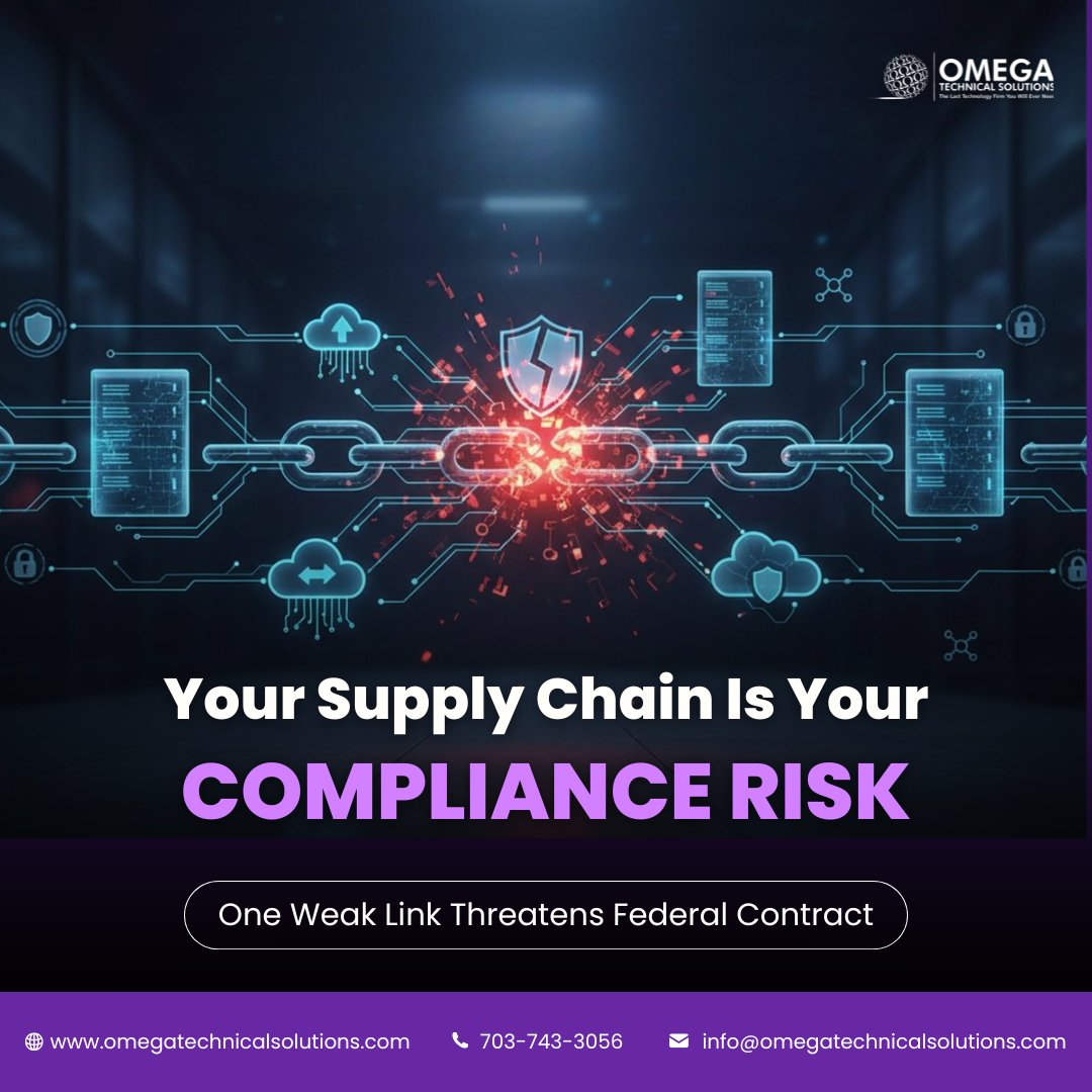OTSITechTips's tweet photo. Your subcontractor failed their CMMC assessment—now your contract is at risk.

Primes are responsible for supply chain compliance. One weak link can break everything.

Assess vendors before auditors do.

OTSI can help: https://t.co/Fq0wSMQbpl

#CMMC #SupplyChainRisk #DoDContracts https://t.co/qccmvF4Q2E