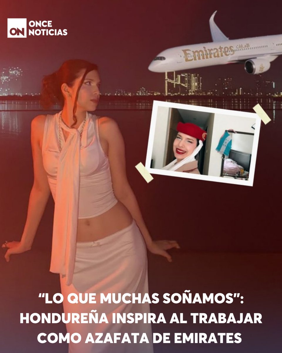 canal11hn's tweet photo. ✈️🤩 "Quiero decir a todas esas chicas: sueñen", animó la hondureña Angie Rodríguez, quien contó su historia de haber migrado a España e ingreso a Emirates sin experiencia en ese rubro. 👉 https://t.co/krmqQjb0lN

#Azafata #Hondureña #Emirates https://t.co/CJA8X6FBc6