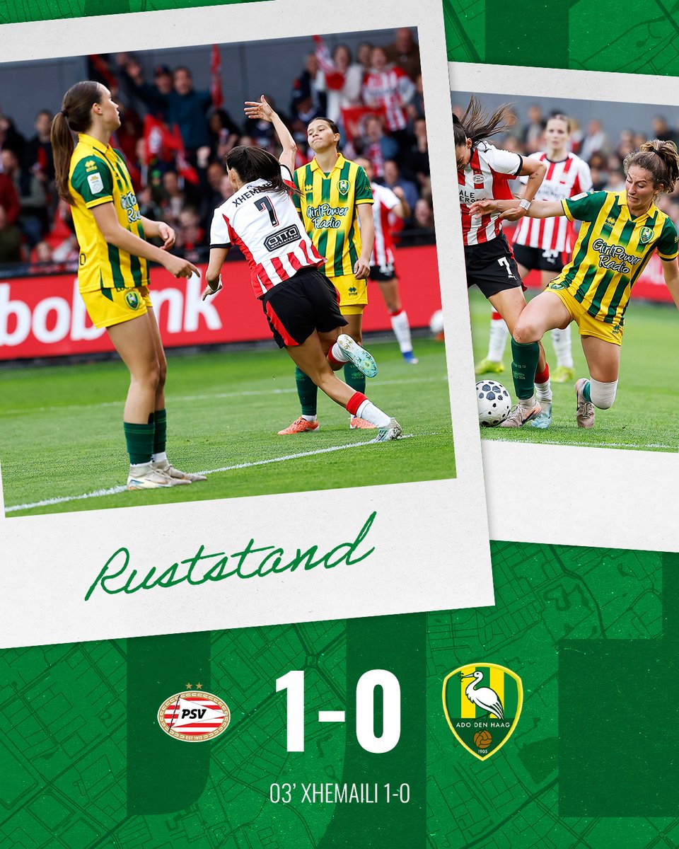 ADODHVrouwen's tweet photo. 45+5. ADO Vrouwen gaat de rust in met een achterstand van 1-0. Kom op meiden, jullie zijn goed bezig!πͺ
#psvADO (1-0) https://t.co/S1foz0Jgcx