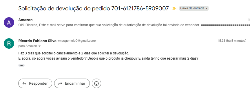RicardoFS0's tweet photo. @SamsungBrasil @amazon @MotorolaBR @XiaomiBrasil @Apple @GloboNews @CNN @JovemPanNews @Estadao E só agora a @Amazon enviou a solicitação para a @SamsungBrasil . https://t.co/UFLenqT9dq