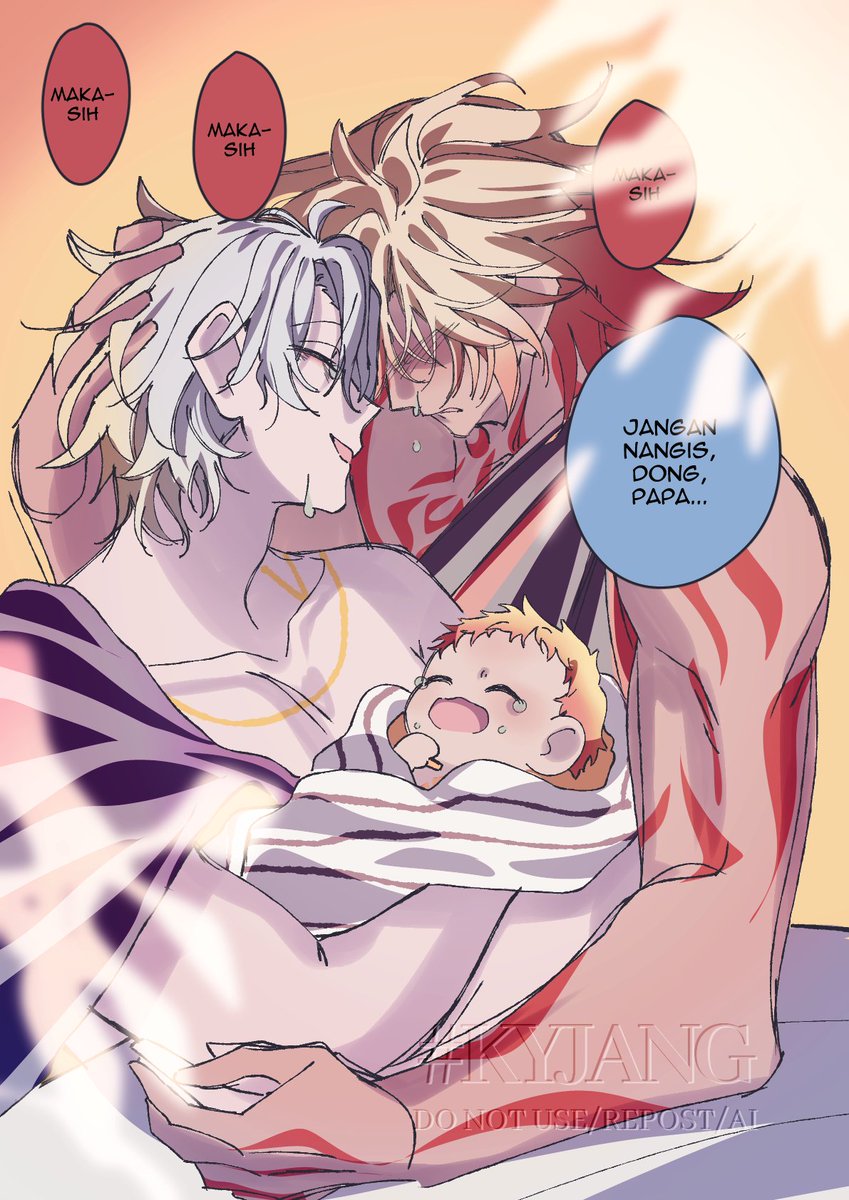 Day 5: Moment of Birth

🍷"9 bulan di kandungan, kok ga ada mirip-miripnya sama kamu, Phai?"
☀️ "Makanya sekali-kali ngalah, Dei. Mau menang mulu sampai ke DNA-DNA nya"
🍷 "Moh."
#myphai #phaimil_week #pregnon_week