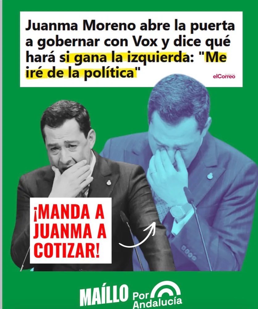 Moreno es el Ayuso andaluz, pero más hipócriton.