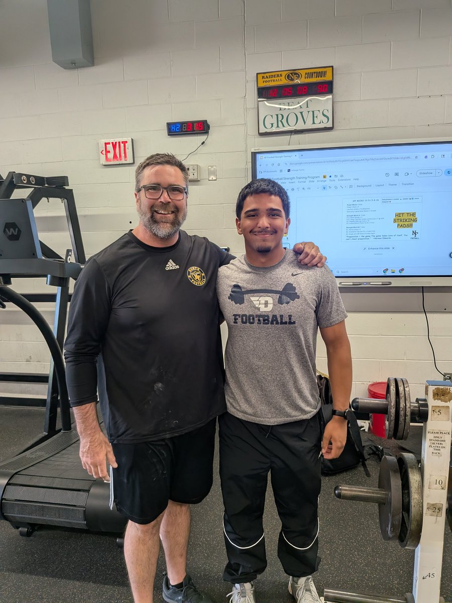 CoachHerstein's tweet photo. Great seeing so many former @NFRaidersFBall stop in this week!  Best part of coaching is seeing guys find success!  Keep doing big things! @TThakady @DaytonFootball @pjgardner0 @gvsulakers @Jailun81Hampton @PackFootball @chasereed31 @svsu_football @Jasper_Beeler1 @GoBearcatsFB https://t.co/dY68yBsrxe