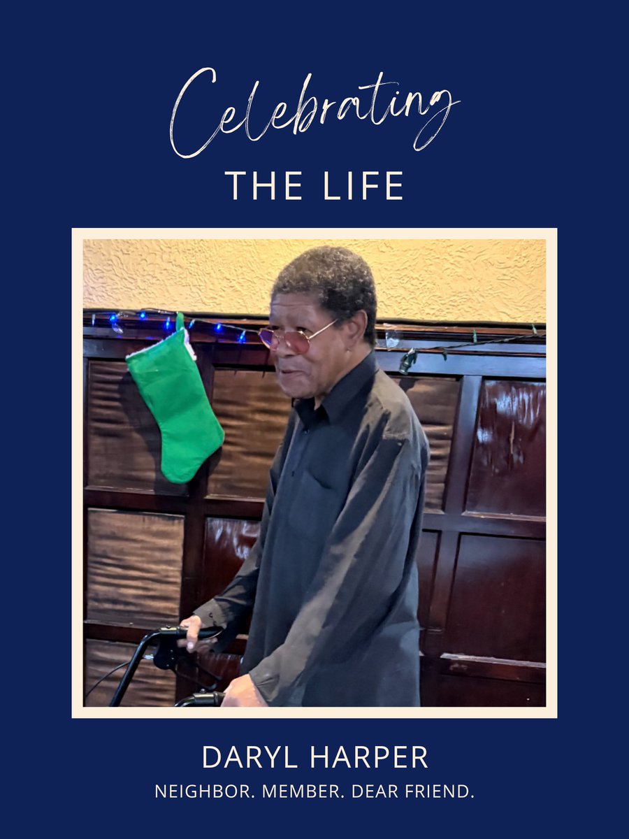 SeniorCaucus's tweet photo. Today we are celebrating the life of one of our members, Mr. Daryl. Originally skeptical of the work of the tenant association he became a member! As he was fighting for his health, he kept standing up for his neighbors.  He will truly be missed. Rest in Power Mr. Daryl. https://t.co/p5BfFy3voo