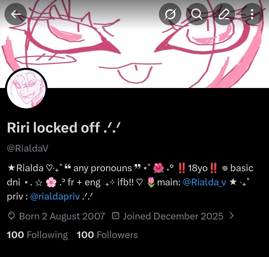 RialdaV's tweet photo. 100 followers omg thanks guys 🥹🥹 https://t.co/odVxTe3Y5s