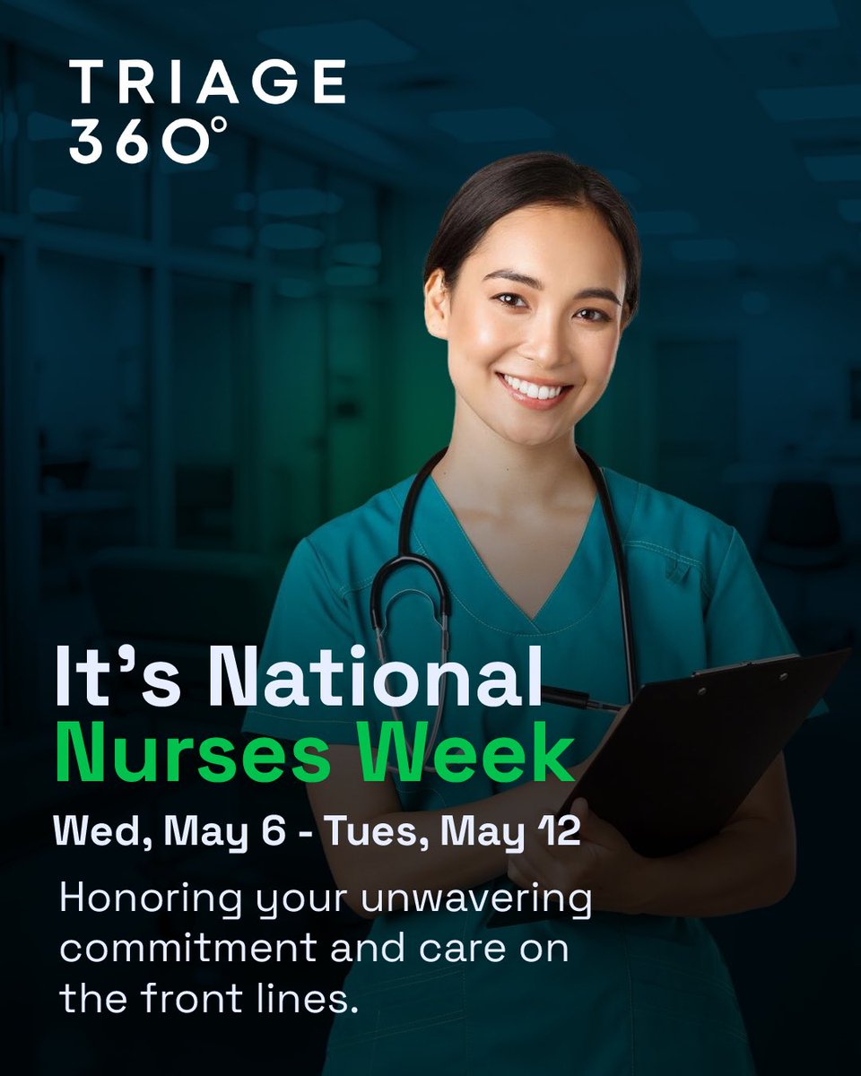 TRIAGE_360's tweet photo. From a company founded by a nurse, we’re sending love and support to the all of the incredible nurses around the world.

We are so excited to be supporting your work.

#nurses #nurse #nursesweek https://t.co/IHjATidIzs