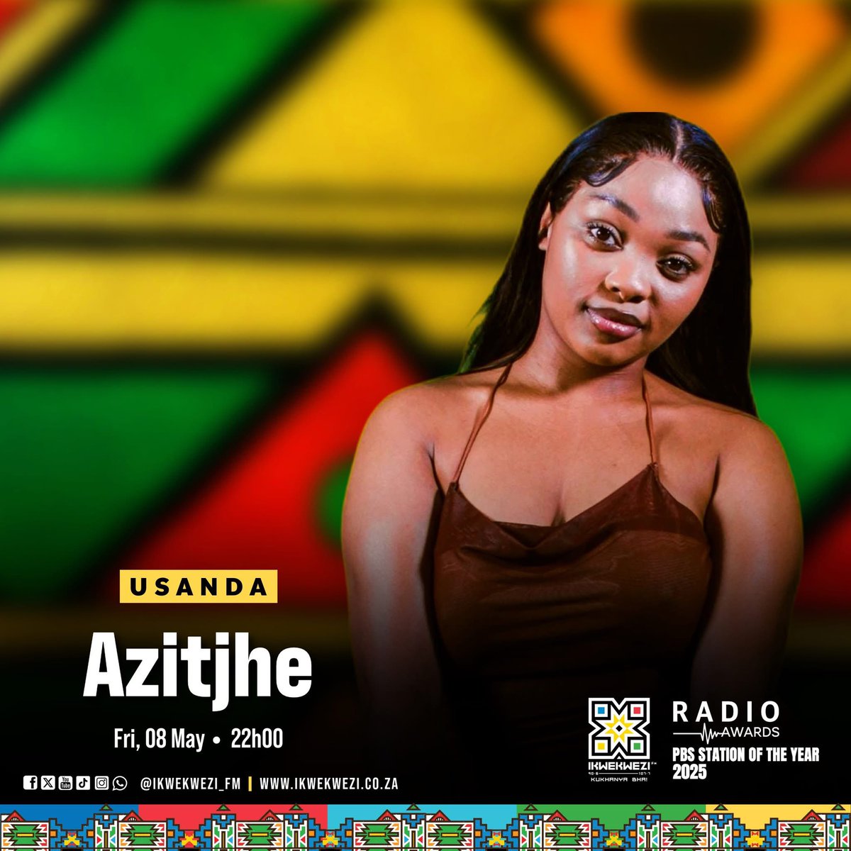 Ikwekwezi_FM's tweet photo. 📌 #Azitjhe | DJs at Play
🎙️ DJ Mpumi
📆 Fri, 08 May
⏰ 22h00
👤 USANDA
⏰ 22h30
👤 Elroy
#UmkhanyoNgowakho
📻90.6-107.7
📱 https://t.co/7Rb5HTCkOd
💻Stream | https://t.co/OrmPWTGJv5 https://t.co/RgKM70zBfq