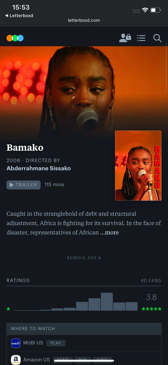 necomancia's tweet photo. Bamako (2006)
Abderrahmane Sissako
1080p.MUBI.WEB-DL.AAC2.0.x264 (link on below). https://t.co/P7xbhJEwoH