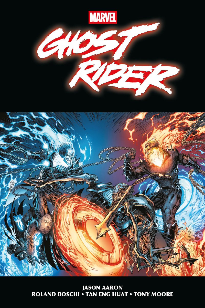 paninicomicsfra's tweet photo. MARVEL OMNIBUS : GHOST RIDER PAR AARON 

Jason Aaron, Roland Boschi, Tony Moore… I 536 pages, 60,00 € (édition régulière), 60,00 € (édition https://t.co/kJo6v7Rg9C)

https://t.co/Di1BmGJh7u

Depuis des années, Johnny Blaze sillonne les routes en tant que Ghost Rider, l’Esprit de la Vengeance. Mais lorsqu’il découvre que l’existence de son alter ego est l’œuvre d’un ange et non d’un démon, Johnny comprend qu’il n’est qu’un pion dans une guerre ancestrale opposant l’enfer au paradis…

(Contient les épisodes US Ghost Rider (2006) 20-35 et Ghost Riders: Heaven's on Fire (2009) 1-6, précédemment publiés dans 100% MARVEL : GHOST RIDER 7 et inédits)
