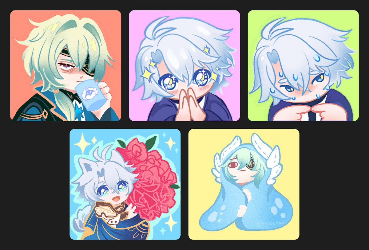 pyrobulka's tweet photo. Made some stickers
#anaxa #phainon https://t.co/DknmzrpgDC