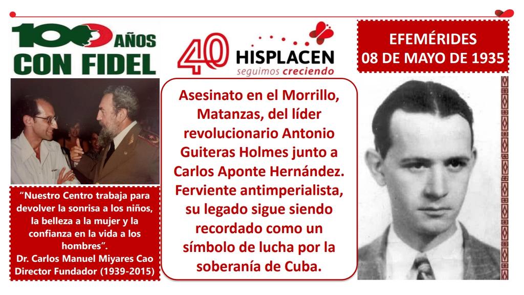 hisplacen's tweet photo. #Cuba
#LaPatriaSeDefiende
#100AñosConFidel 
#40AniversarioHisplacen https://t.co/rPctkMUa8Z