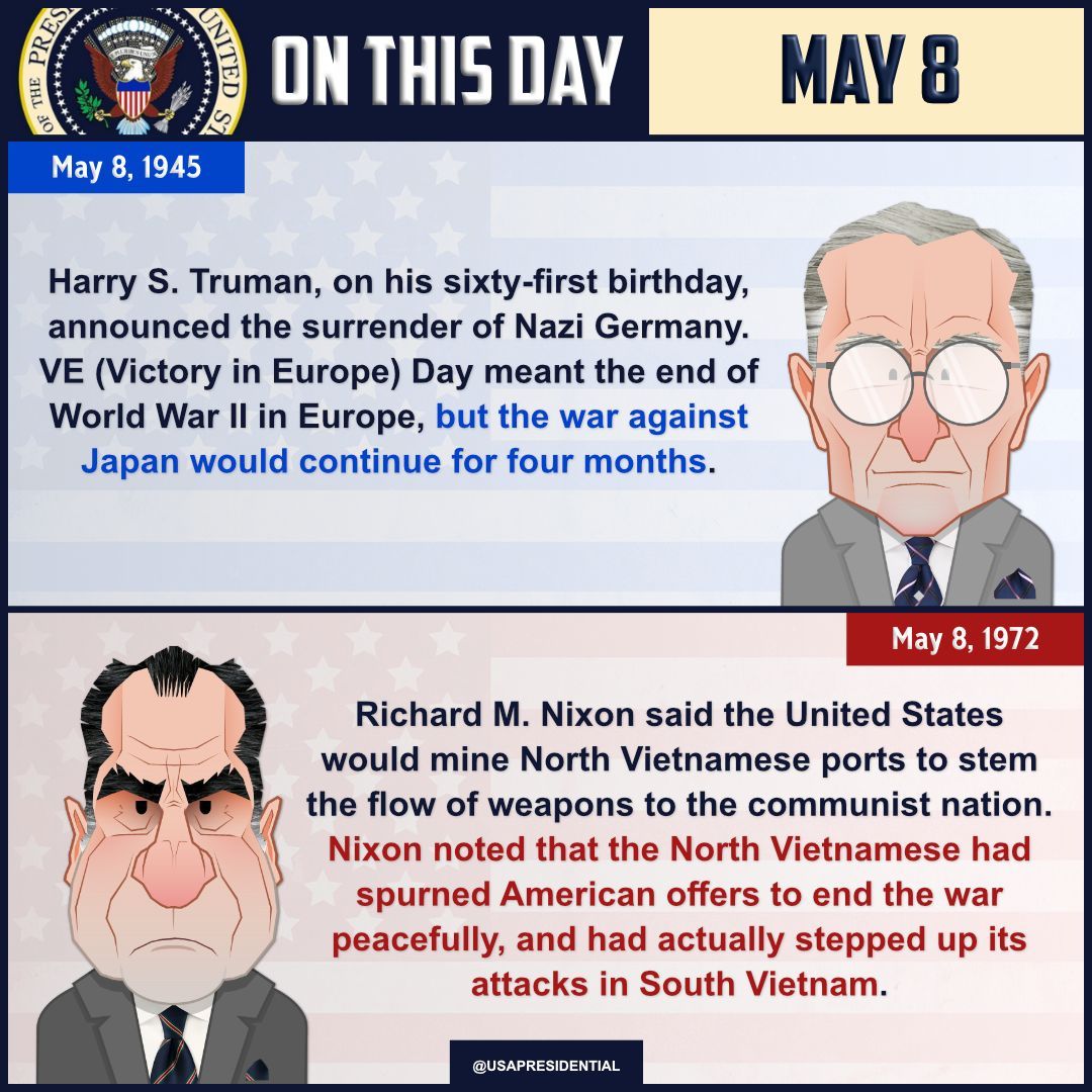 On this day in Presidential History - May 8

#potus #president #whitehouse #ovaloffice