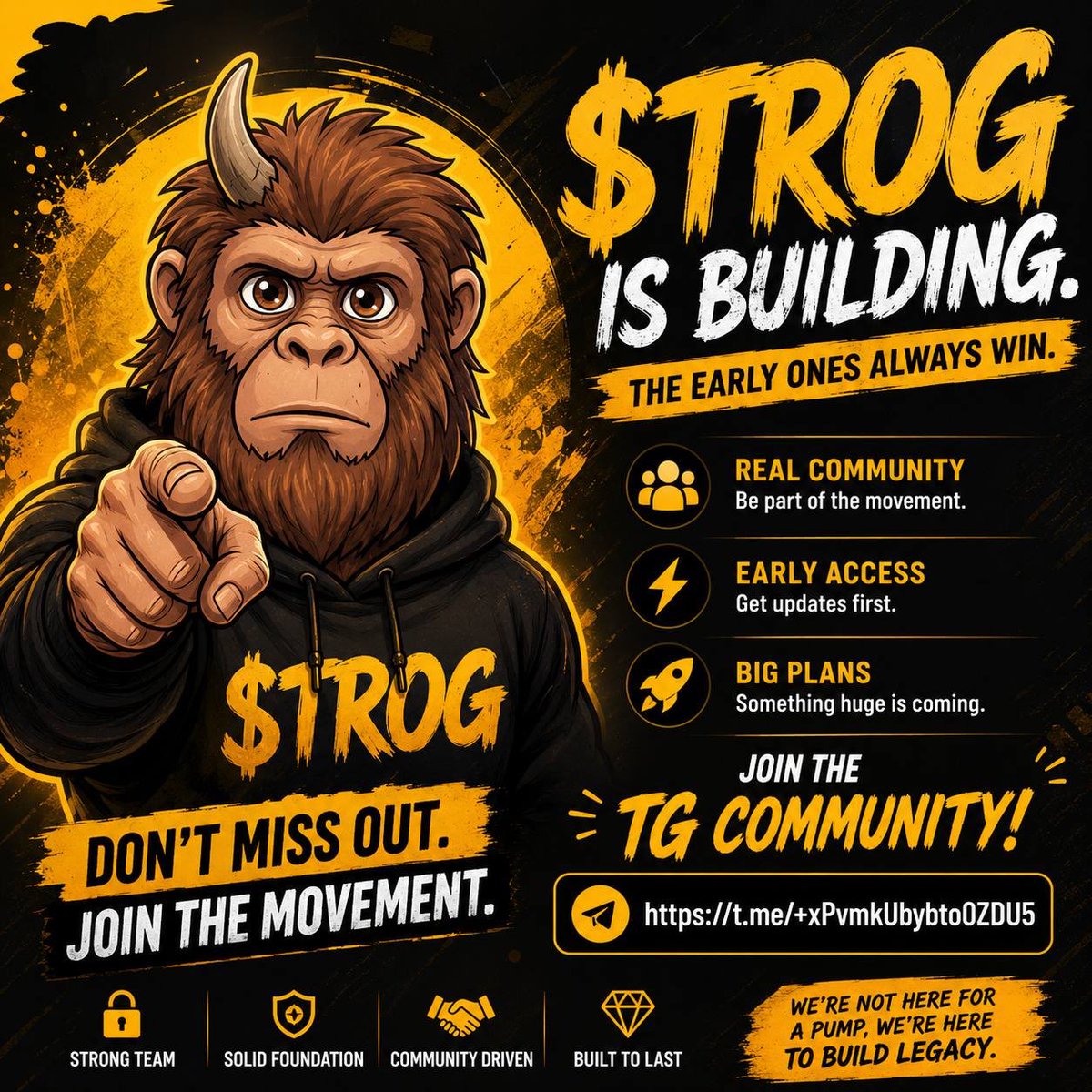 TROGOfficial's tweet photo. $TROG is building and the early ones always win 👀

If you’re seeing this, you’re still early. Don’t fade it.

Join the Telegram, tap in with the community and stay close to the moves:

https://t.co/NZUEmZpwwa

Let’s build this together 🔥 https://t.co/G6CKZsYQs3