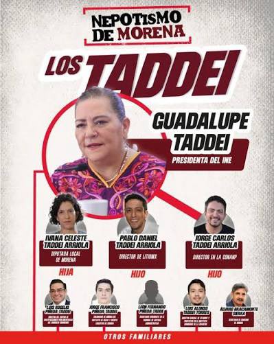 SocCivilMx's tweet photo. @gemonroy ¡Increíble!… lo realmente majadero es el nepotismo de la Señora Taddei en el servicio público mexicano https://t.co/HpJaRVety4