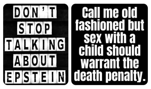 lisahsmithlhs's tweet photo. @FiveTimesAugust Don't stop talking about Epstein!! https://t.co/rOjqaH90tk