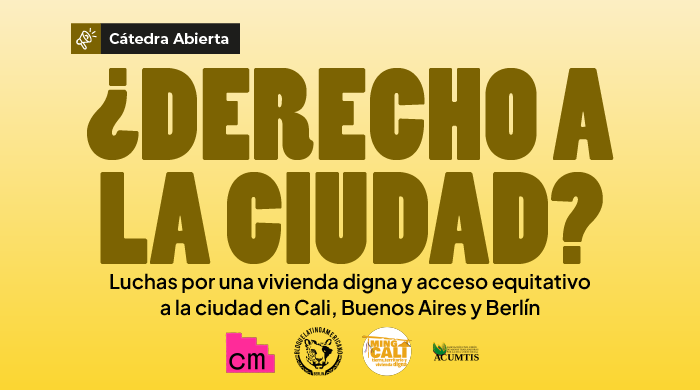_CLACSO's tweet photo. 📣 Cátedra Abierta: ¿Derecho a la Ciudad? Luchas por una vivienda digna y acceso equitativo

Te invitamos a conocer esta propuesta nacida de la colaboración entre movimientos sociales y organizaciones comunitarias de tres territorios: Cali, Buenos Aires y Berlín.

A través de cuatro sesiones, esta cátedra teje un diálogo transterritorial para reflexionar sobre el acceso justo a la ciudad y la defensa del hábitat frente a la mercantilización.

¿Qué propone este espacio? 
🏘️ Vivienda y Territorio: Explorar cómo el modelo capitalista actual vulnera sistemáticamente el derecho a una vivienda digna. 
✊ Experiencias de Resistencia: Visibilizar y difundir las luchas y procesos organizativos de Colombia, Argentina y Alemania. 
🌐 Enemigos Comunes: Evidenciar que, pese a las distancias geográficas, existen problemáticas compartidas como la especulación inmobiliaria, la financiarización de los derechos, la privatización de lo público y la exclusión planificada.

💡 El objetivo central es visibilizar, reflexionar y difundir las experiencias de organización y resistencia contra la mercantilización del hábitat y la ciudad, conectando luchas que trascienden fronteras y culturas.

🔗 Conocé más detalles sobre las sesiones y el programa completo ingresando acá:
https://t.co/Msp3AFG09o