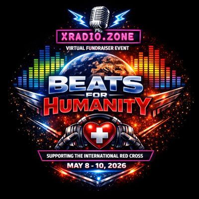 xradiozone's tweet photo. LIVE on XRADIO: 
= BEATS FOR HUMANITY 2026 = 
Musical Mayhem with DJ Mantle 
- 12:00 pm to 2:00 pm PDT - 
- 3:00 pm to 5:00 pm EDT - 
- 8:00 pm to 10:00 pm BST - 
JOIN: https://t.co/3U5pLSxVqW 
LISTEN: https://t.co/xD6IzuuuSX https://t.co/0cQmuYmYDb