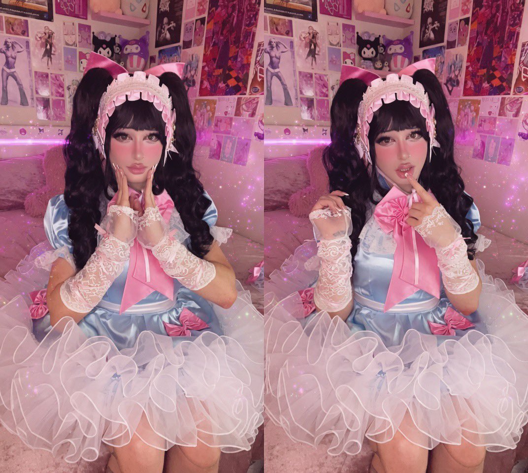 TSQUEENAMIRA's tweet photo. Ive been a meanie too much lately so Master told me to go full lolita sissy💞👛🌸🎀 https://t.co/zue0lffbaw