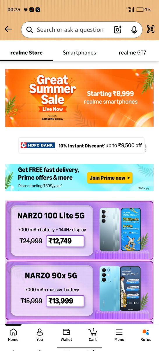 Rahul_Bari's tweet photo. @amazonIN it's not Great Summer Sale.. it's Great Summer Scam.. Offer price is different and price at actual product page is different.. https://t.co/P1ATXWYpDj