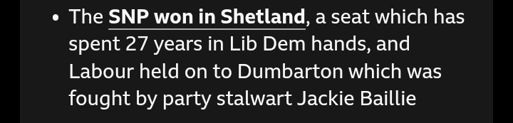 PatrickT08's tweet photo. The only mention of the @scotlibdems on the @BBCNews website.
Doesn't bother to mention it's our best Scottish result in 20 years. https://t.co/cgaMW8VeIf