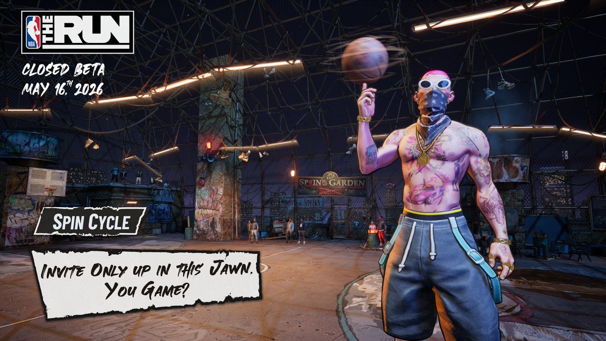 NBATHERUN's tweet photo. We RUN it back next Saturday, May 16 from 10AM–2PM PT for Closed Beta Playtest #2. 

Get your Crew ready by signing up and updating your profiles at https://t.co/IcPVcOk42B.