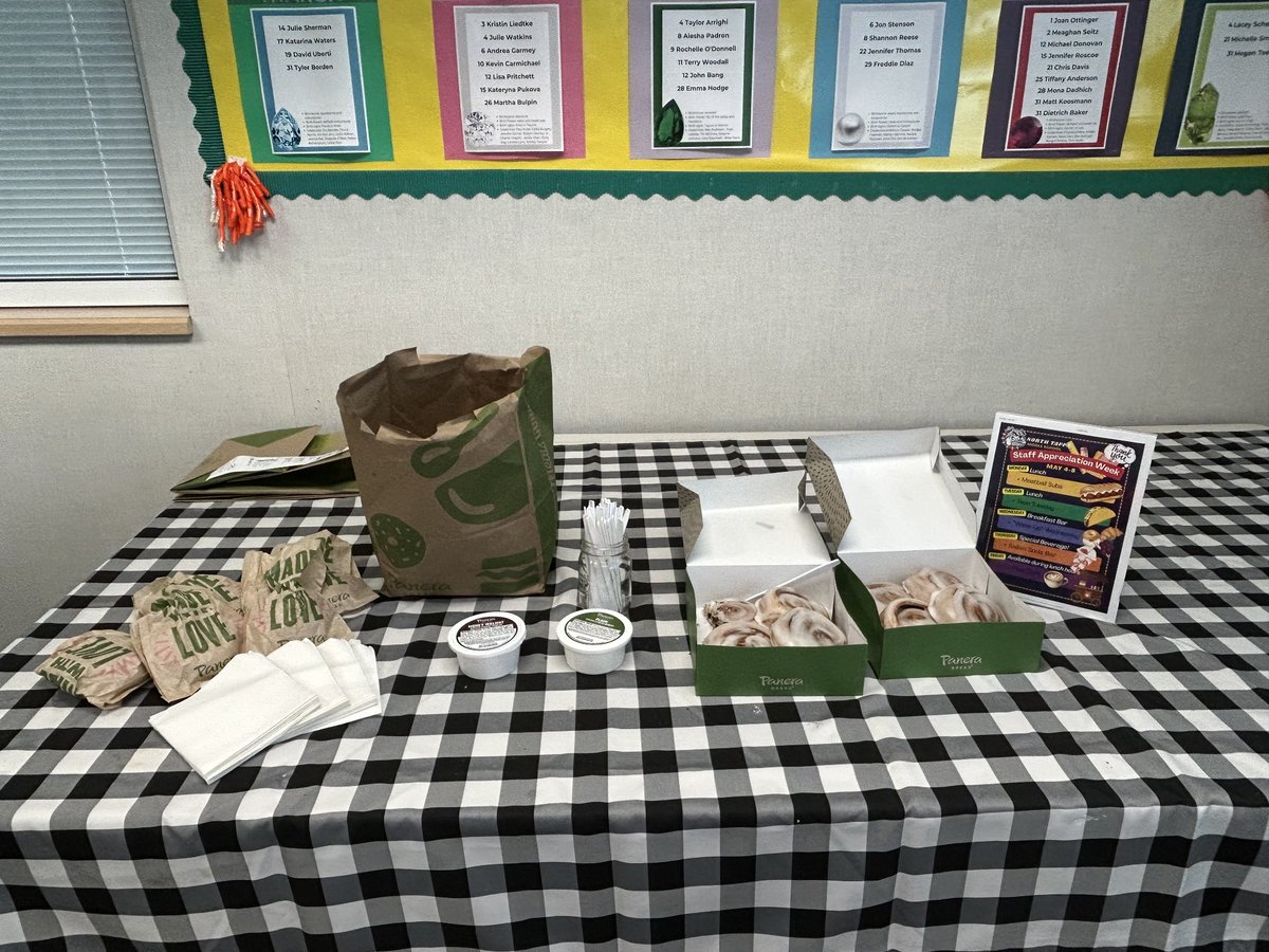 NorthTappsMS's tweet photo. Happy Friday to us! We are ending the week on a high note. Huge thanks to the North Tapps PTSA for bringing the fantastic @retrospresso coffee cart to campus, &amp; to the Wilson family for the delicious treats! Thank you to everyone who made our staff feel appreciated all week! ❤️ https://t.co/lWJkZexR6o