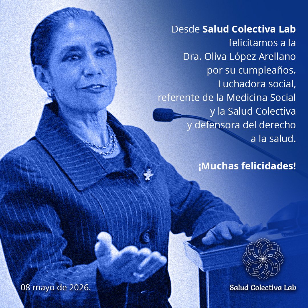 SaludColectivaL's tweet photo. Nuestros mejores deseos para la Dra. @OlivaLopezA 💫🥳 https://t.co/w8O7x89rpX