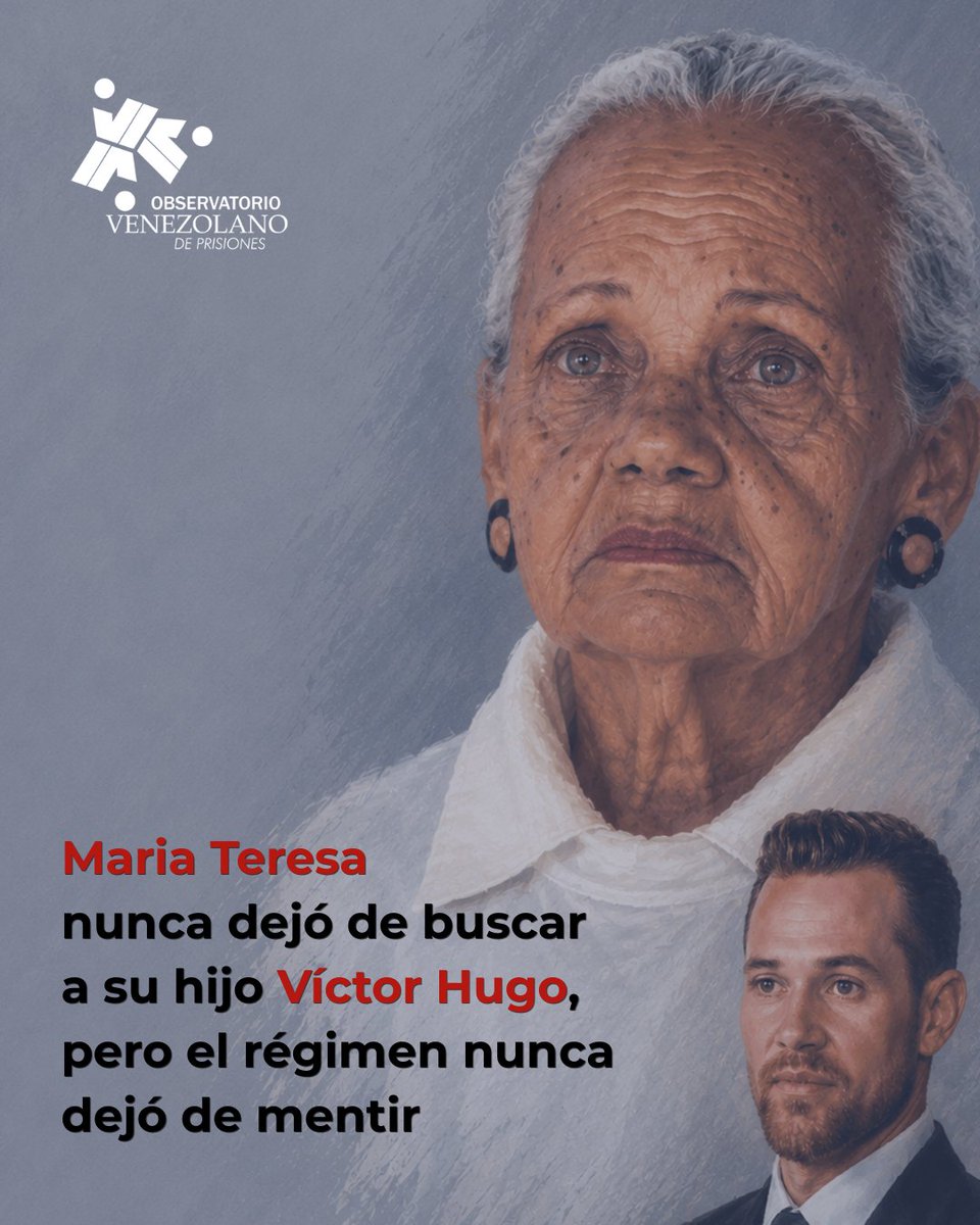 Durante 16 meses, Carmen Teresa Navas recorrió cárceles, hospitales, tribunales, sedes policiales y oficinas del Estado preguntando lo mismo: ¿dónde está su hijo? La respuesta siempre fue el silencio o la negación.

A sus 81 años, esta madre no dejó de buscar a Víctor Hugo Quero