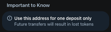reviver50's tweet photo. @wallet_tg Can you clarify what this means? I'm trying to deposit more USDT into my new TON wallet but I see this warning at the bottom of the page https://t.co/f7ElwVaMOD