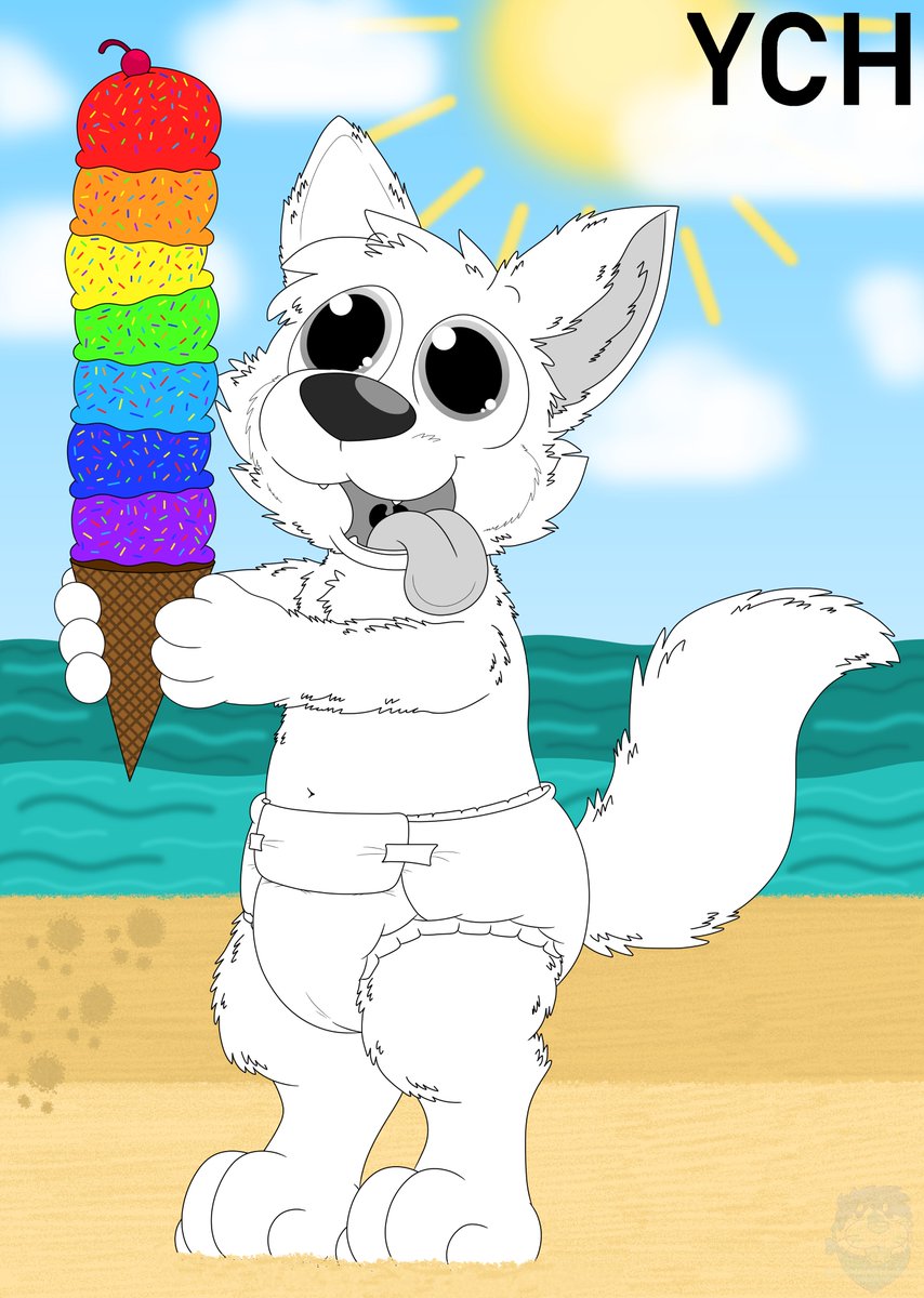 AndrewSealBab's tweet photo. Ice Cream Summer Time YCH, $25 each! These are multislot and will be fully shaded ^^
Almost any species, any ice cream colors/flavors, any diaper design, and clothing can be added for extra. Please comment or message if interested! #ych #furry #furryart #furries #babyfur #kidfur https://t.co/hB8LRJO7Q5