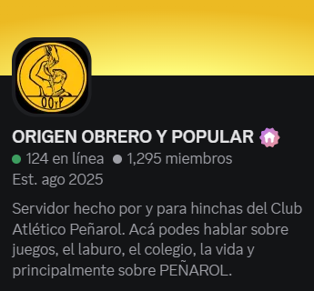 Origen Obrero y Popular - Discord Manya tweet media