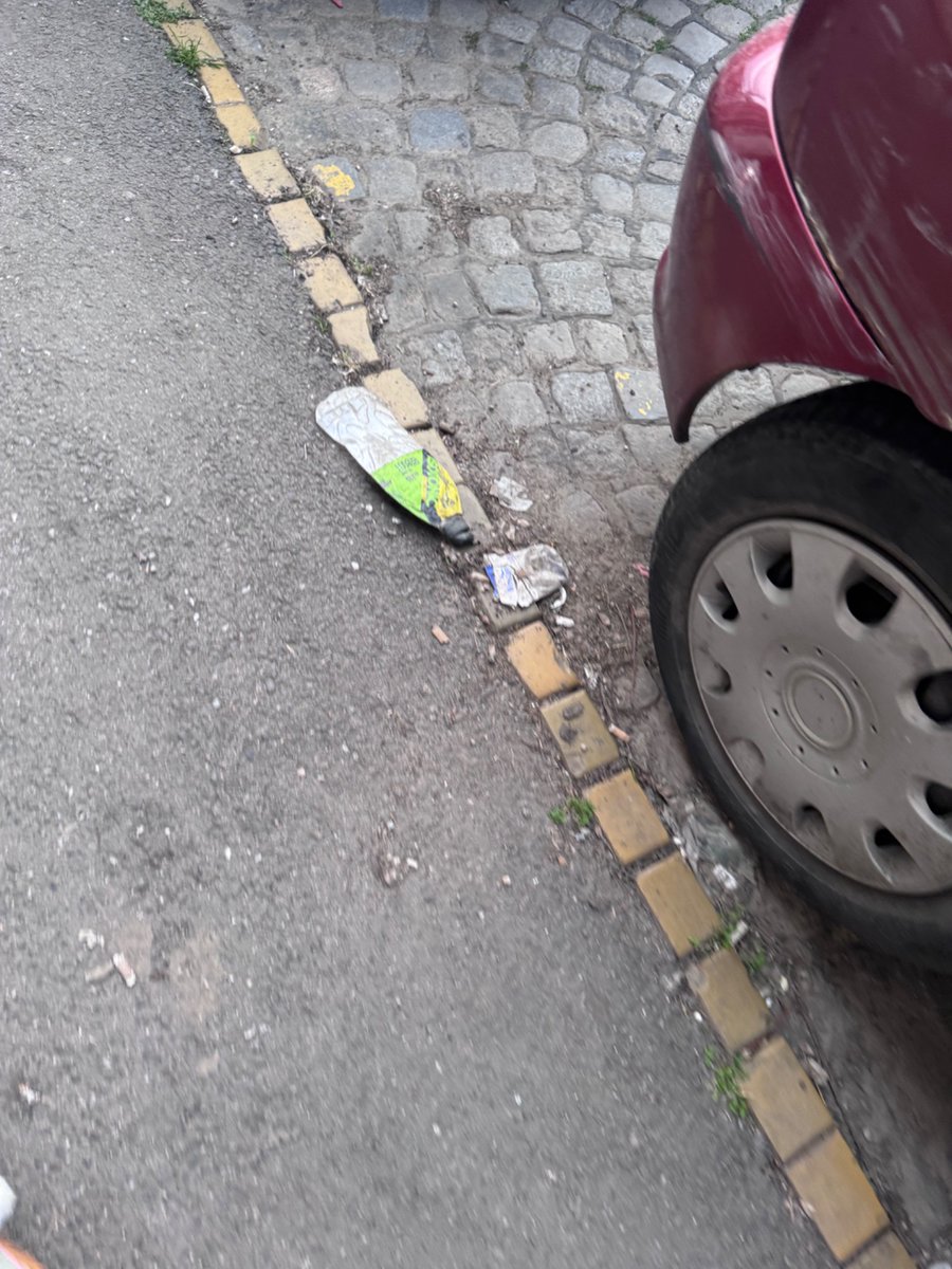 goksipp's tweet photo. @prijavi_problem Poštovani, đubre i dalje duž cele ulice @prijavi_problem https://t.co/49b8sUUTwg