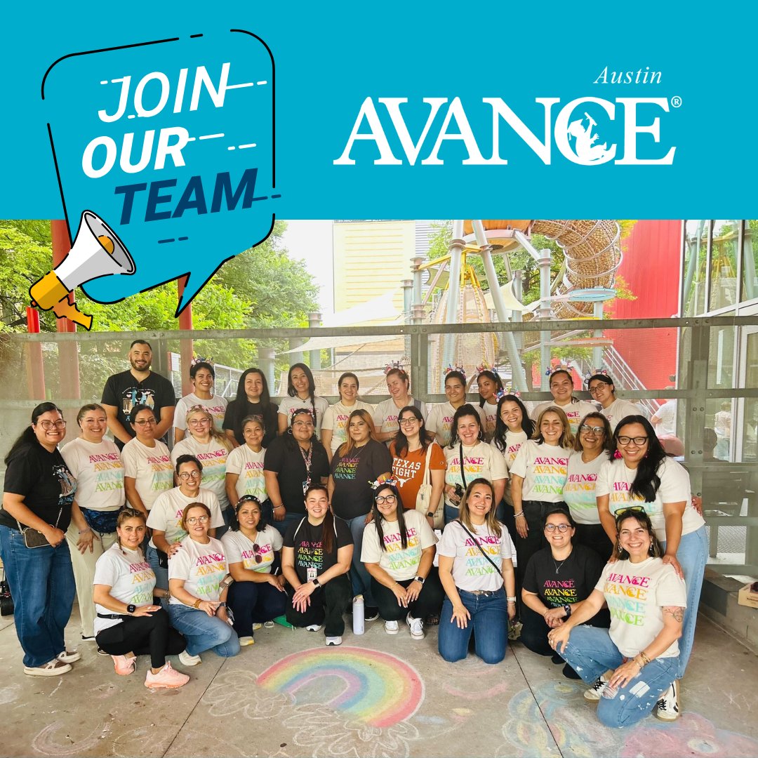 AVANCEAustin's tweet photo. 📷 AVANCE-Austin is hiring! 📷
Join the team at AVANCE-Austin as a Student Navigator and help support students and families in our community through education and career pathways.
Apply today and learn more here:
https://t.co/1R5N7dtH4I https://t.co/vqv7NoFz0Q