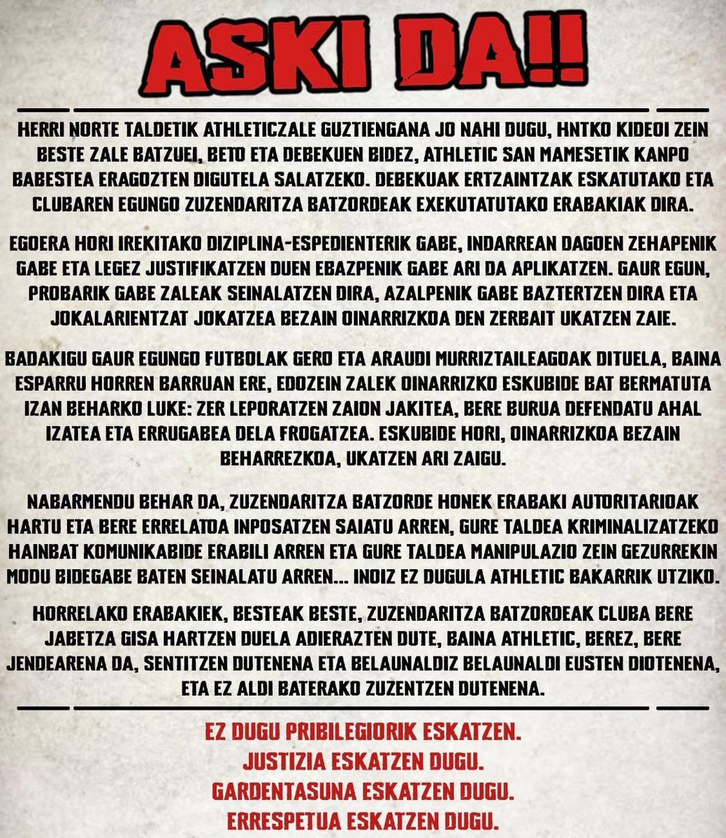 portuhooligans's tweet photo. Portu Hoolsetik Herri Norte Taldeak deitu duen mobilizazioara joateko deialdia zabaltzen dugu.

Errepresiorik gabeko futbol baten alde borrokan jarrai dezagun!

Aurrera HNT! https://t.co/yRhOWBEac1