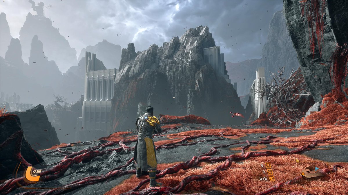 JAYGAMING029's tweet photo. My SAROS impressions after 5hrs and completion of 2 biomes! 🔥

— beautiful art style, great detail
— cracked gameplay
— enemy design and variety is just as good as Returnal
— story is more present and engaging 
— first boss was easy, second had more challenge. Overall difficulty is good
— the environments are a chefs kiss 
— colors everywhere ;)
— OST boosts the adrenaline 
— Not really a fan of the shield 
— really like the approach of a skill tree to upgrade attributes BUT I still prefer Returnal system of upgrading as you progress a biome and reset on death 
— power weapon is helpful 

So far a GREAT game I love it!

Now entering Biome 3 and gonna mess with the modifiers. To start turning off the second chance ability
