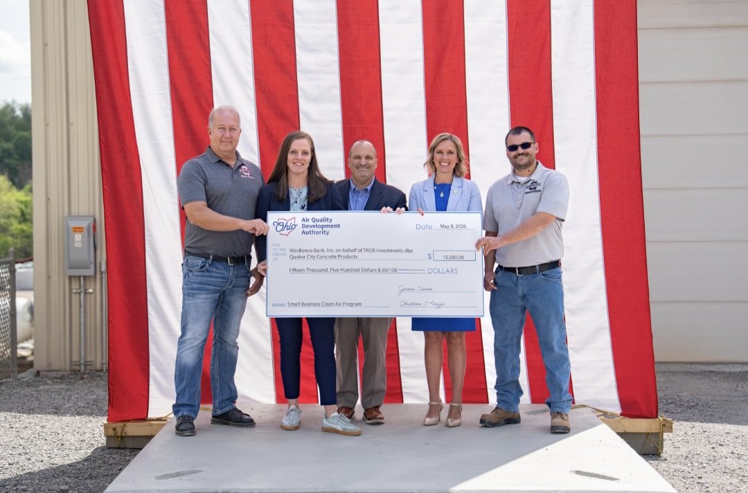 ohioairquality's tweet photo. Today, Quaker City Concrete Products celebrated the completion of their project made possible through strong partnerships. Congratulations! @WesBanco @MBlasdel79 https://t.co/veXj4Xetuk
