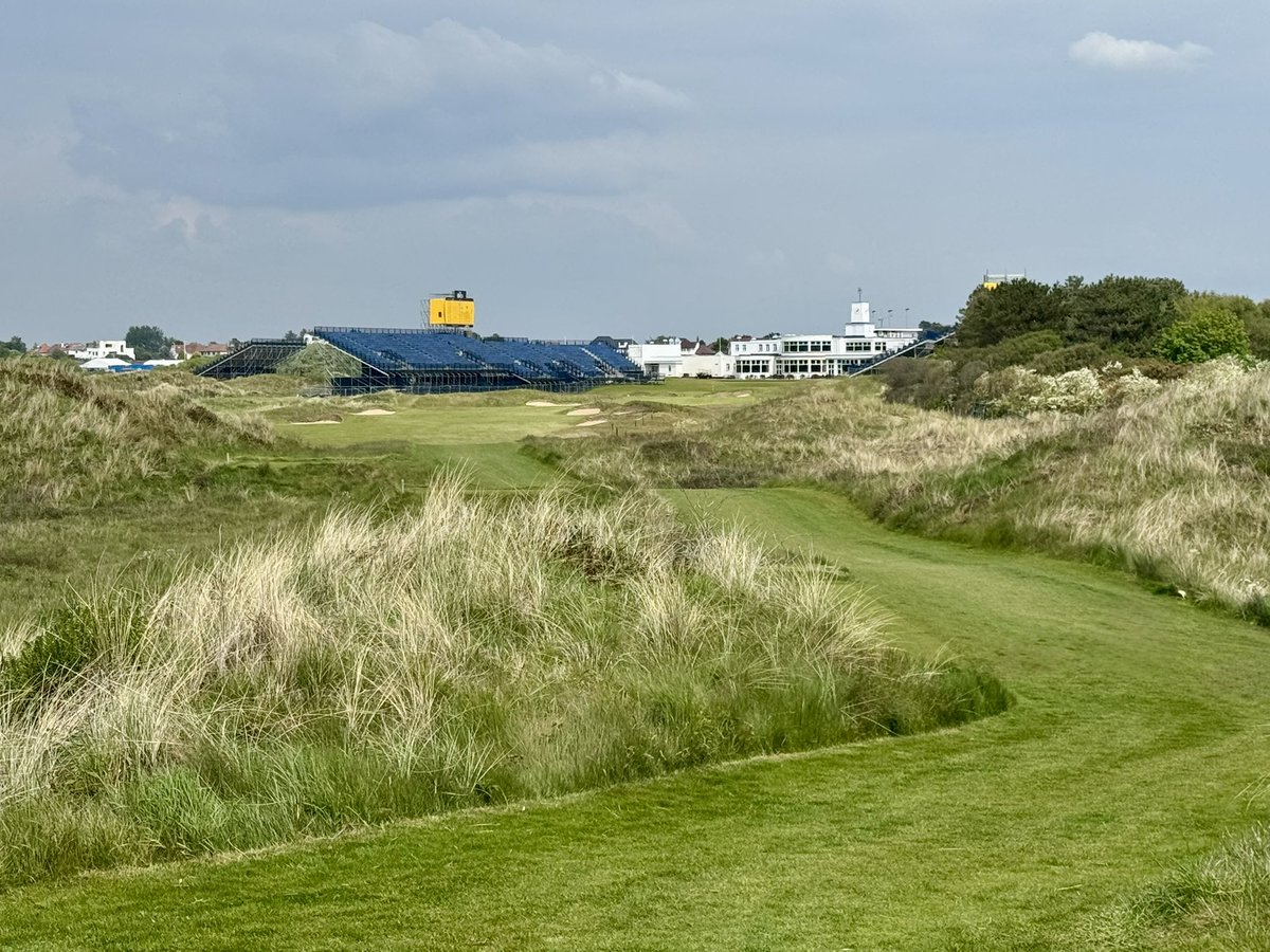 Jammo444's tweet photo. Fantastic day playing @royalbirkdale with the stands going up for #theopen The course is in superb condition. https://t.co/PGjaioihlH