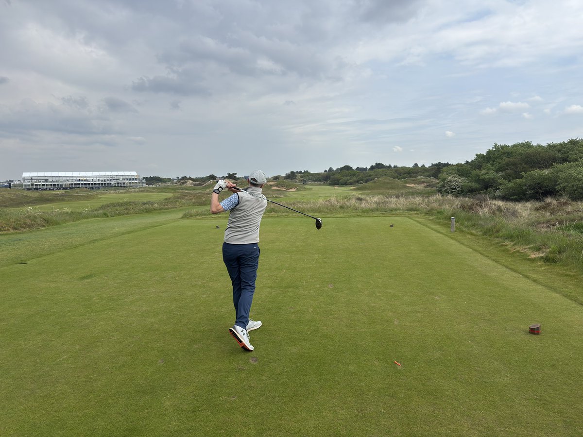 Jammo444's tweet photo. Fantastic day playing @royalbirkdale with the stands going up for #theopen The course is in superb condition. https://t.co/PGjaioihlH