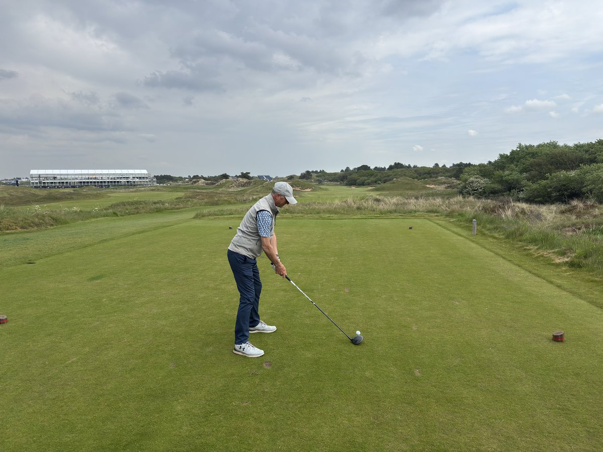 Jammo444's tweet photo. Fantastic day playing @royalbirkdale with the stands going up for #theopen The course is in superb condition. https://t.co/PGjaioihlH