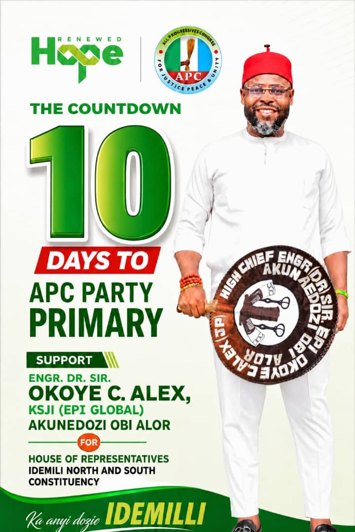 Dancowest's tweet photo. *A Call to Action: Secure Idemili’s Future with Engr. Dr. Sir. Okoye C. Alex, KSJI (Epi Global)* https://t.co/Ire474m2UI